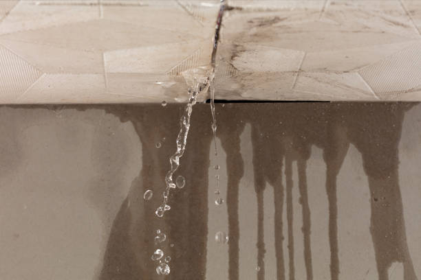Professional Sewage Cleanup technician working in Bat Cave, NC